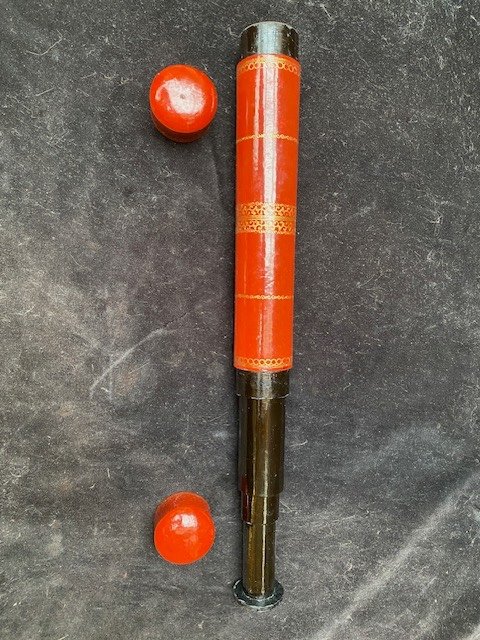 Long Japanese Lacquer Telescope C.1830-photo-2