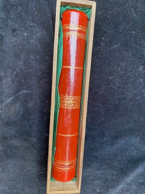 Long Japanese Lacquer Telescope C.1830-photo-4