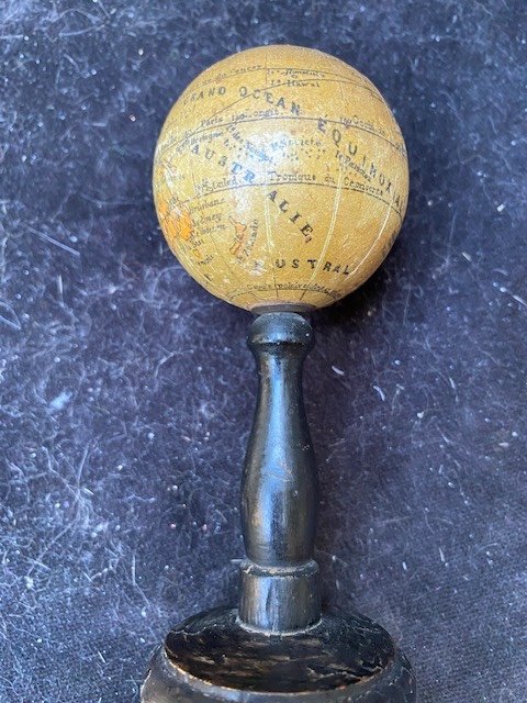 Globe Terrestre Miniature Avant 1850-photo-2