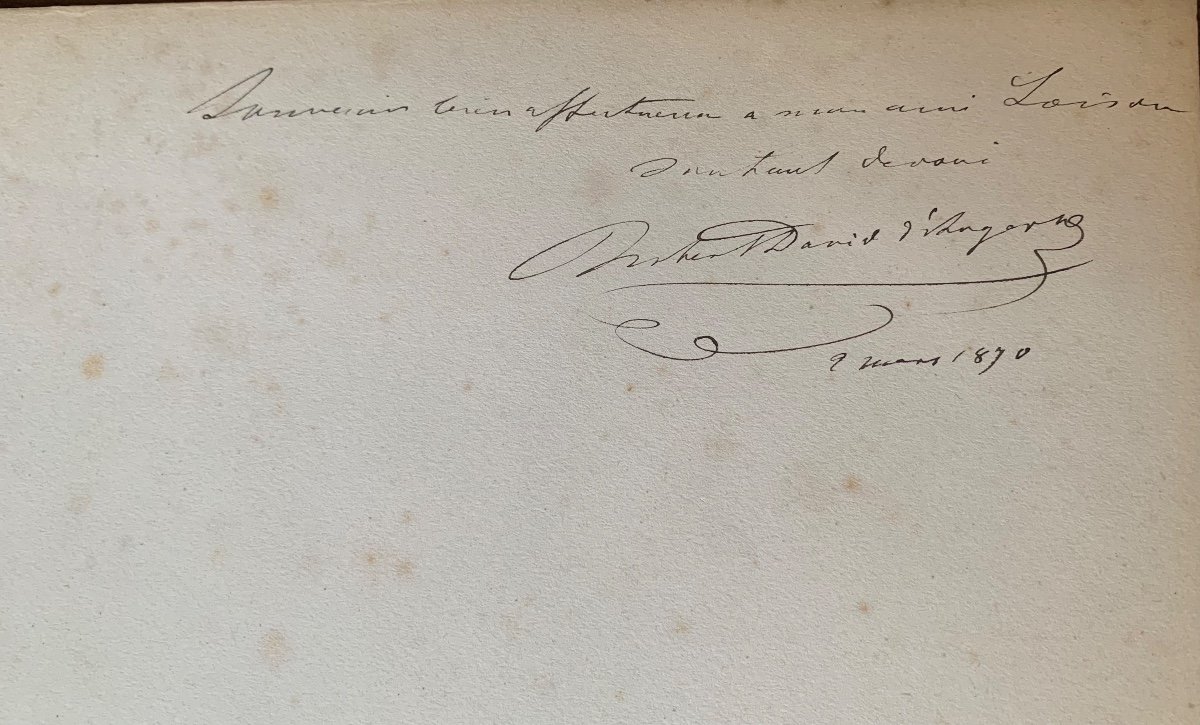 Volume In Folio Les Médaillons De David D’angers 1867-photo-2