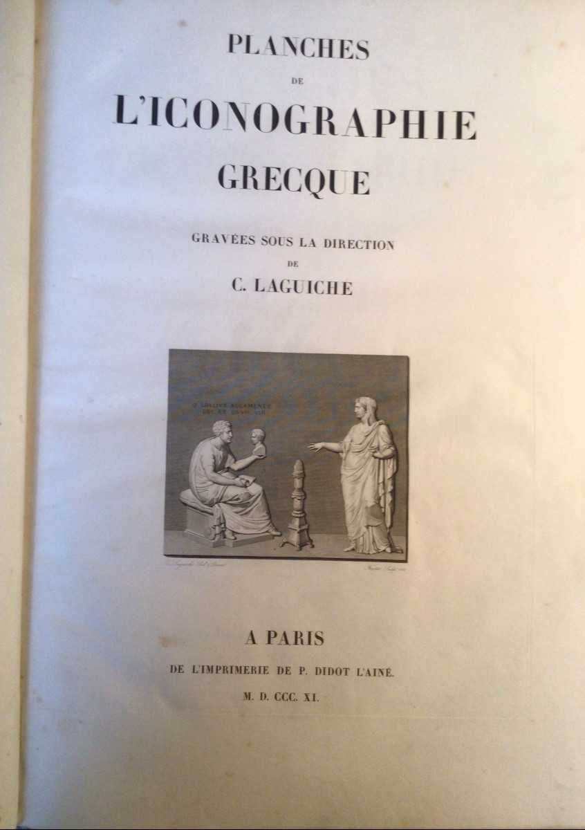 Visconti Greek And Roman Iconography 1811-1817 One Folio Volume-photo-4