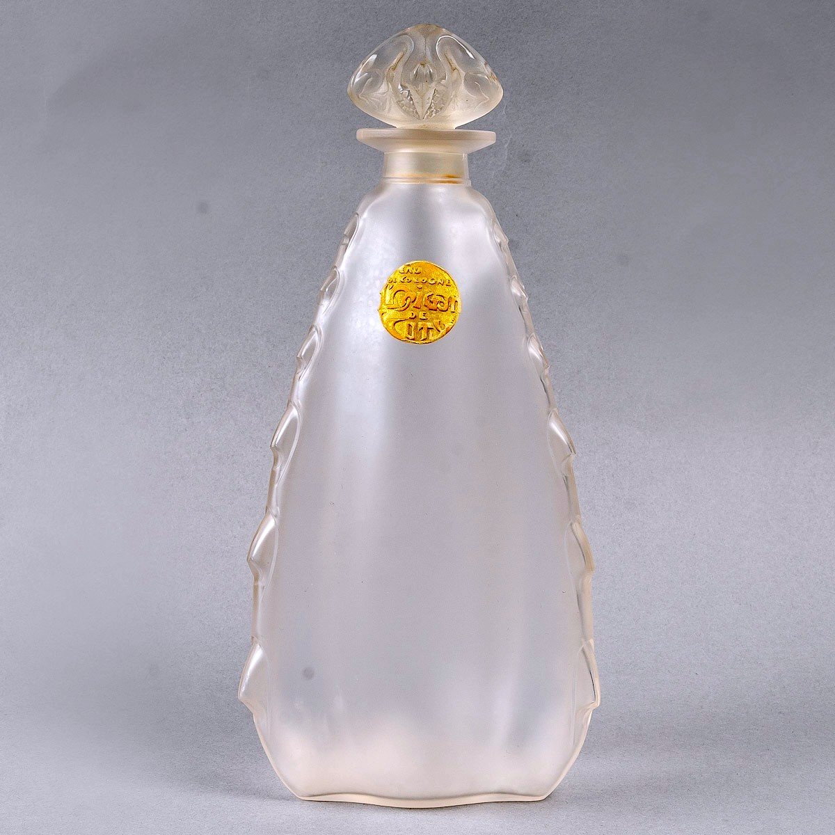 1912 René Lalique - 3 Flacons L'Origan Verre Blanc Pour Coty-photo-3