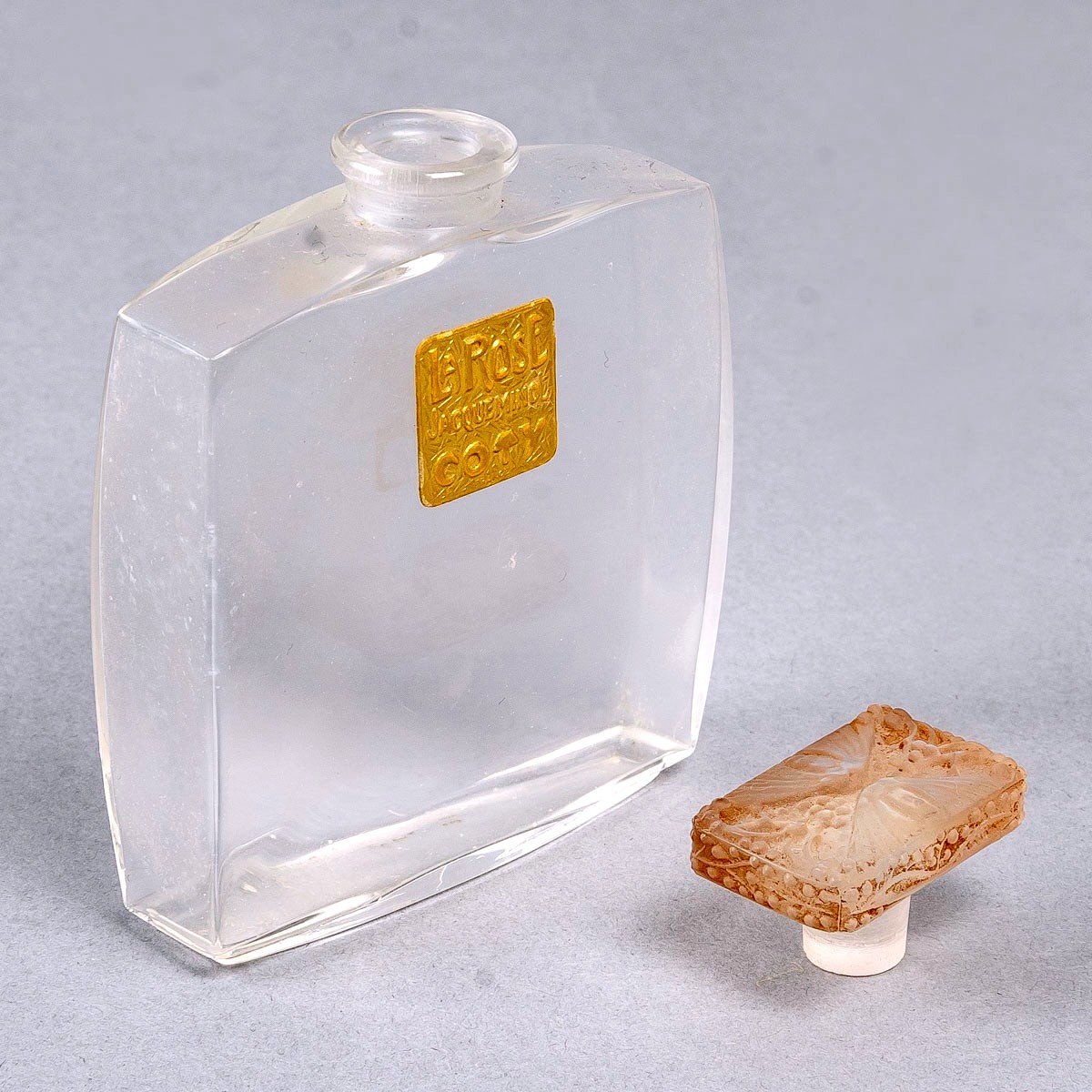 1910 René Lalique - 2 Flacons Muguet Verre Blanc Pour Coty-photo-3