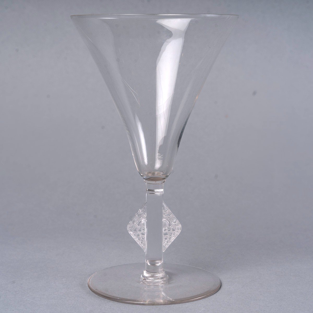 1924 René Lalique - Set Of Tablewares Glasses Savergne Clear Glass - 34 Pieces-photo-3