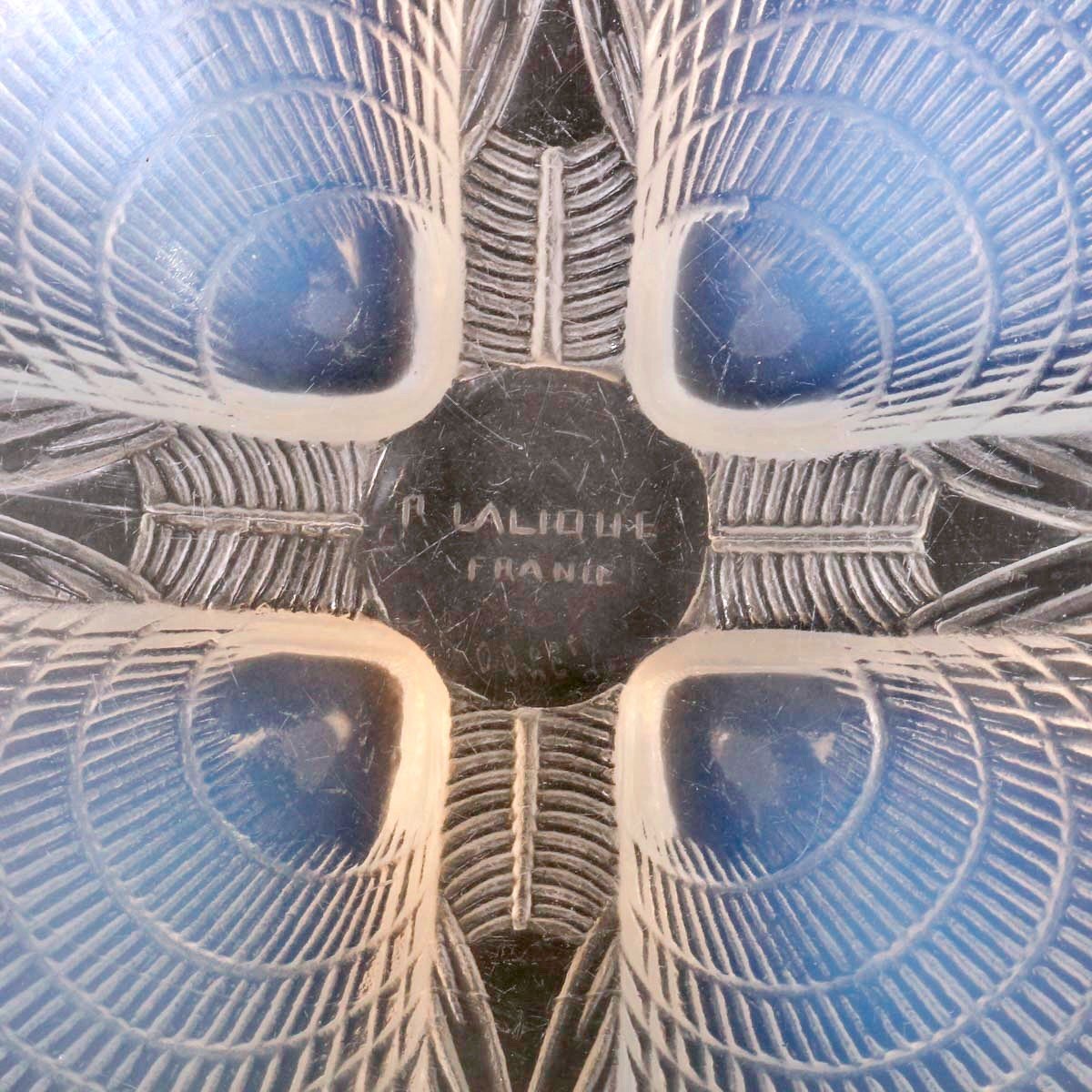 1924 René Lalique - Suite De Trois Bols Coquilles Verre Opalescent-photo-1