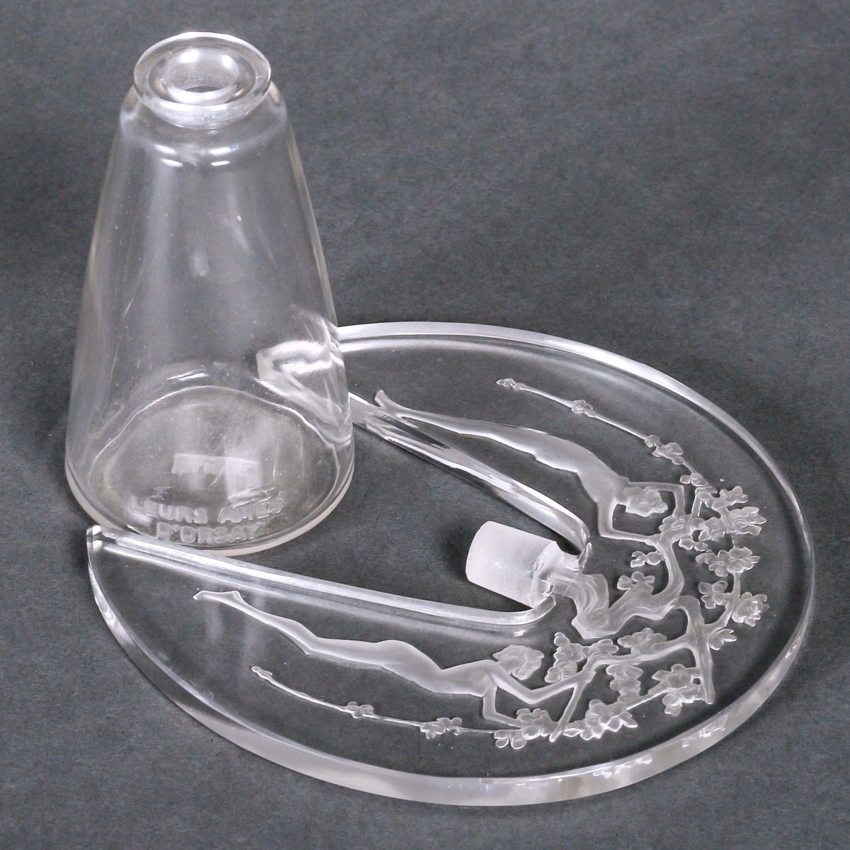 1914 René Lalique - Perfume Bottle "leurs Ames" Glass For d'Orsay-photo-3