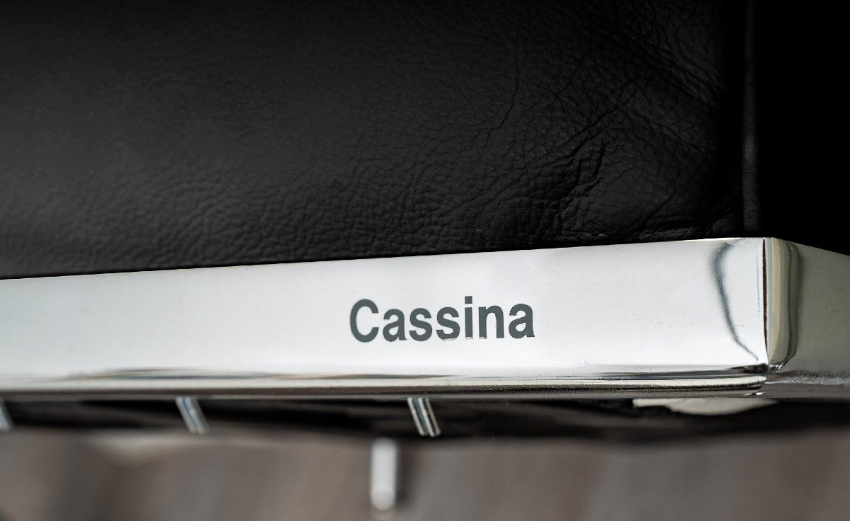 Le Corbusier & Cassina - Sofa Lc2 Black Leather-photo-3