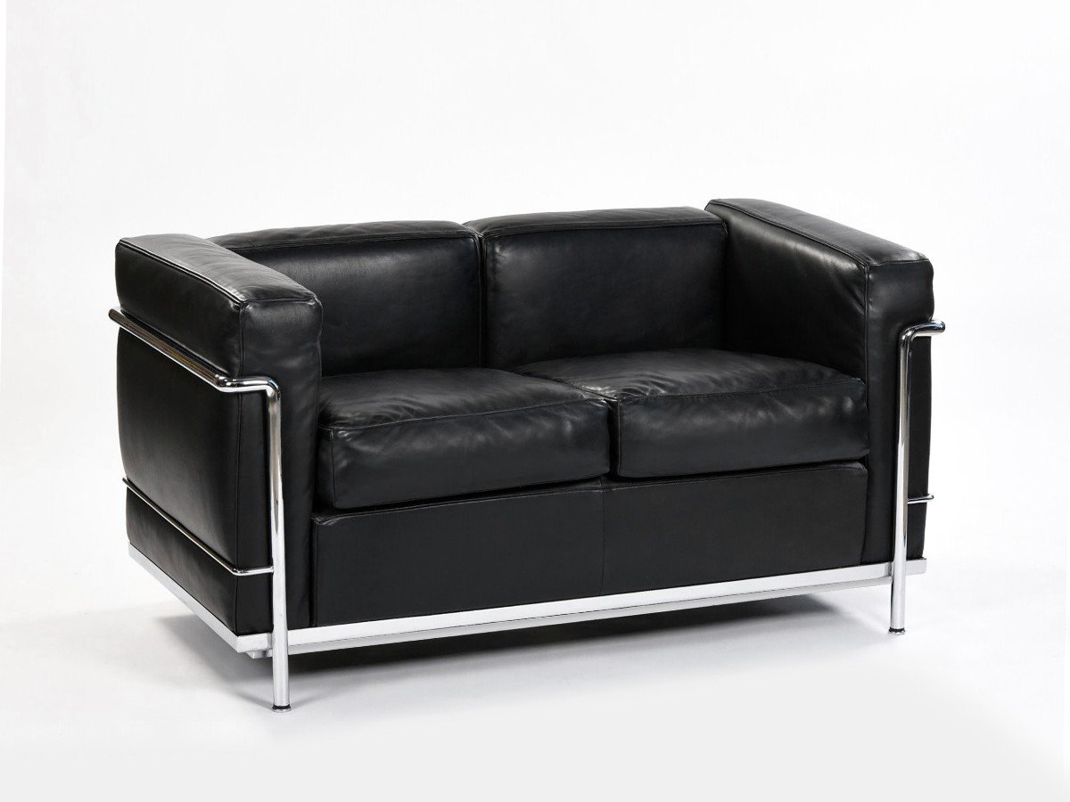Le Corbusier & Cassina - Sofa Lc2 Black Leather