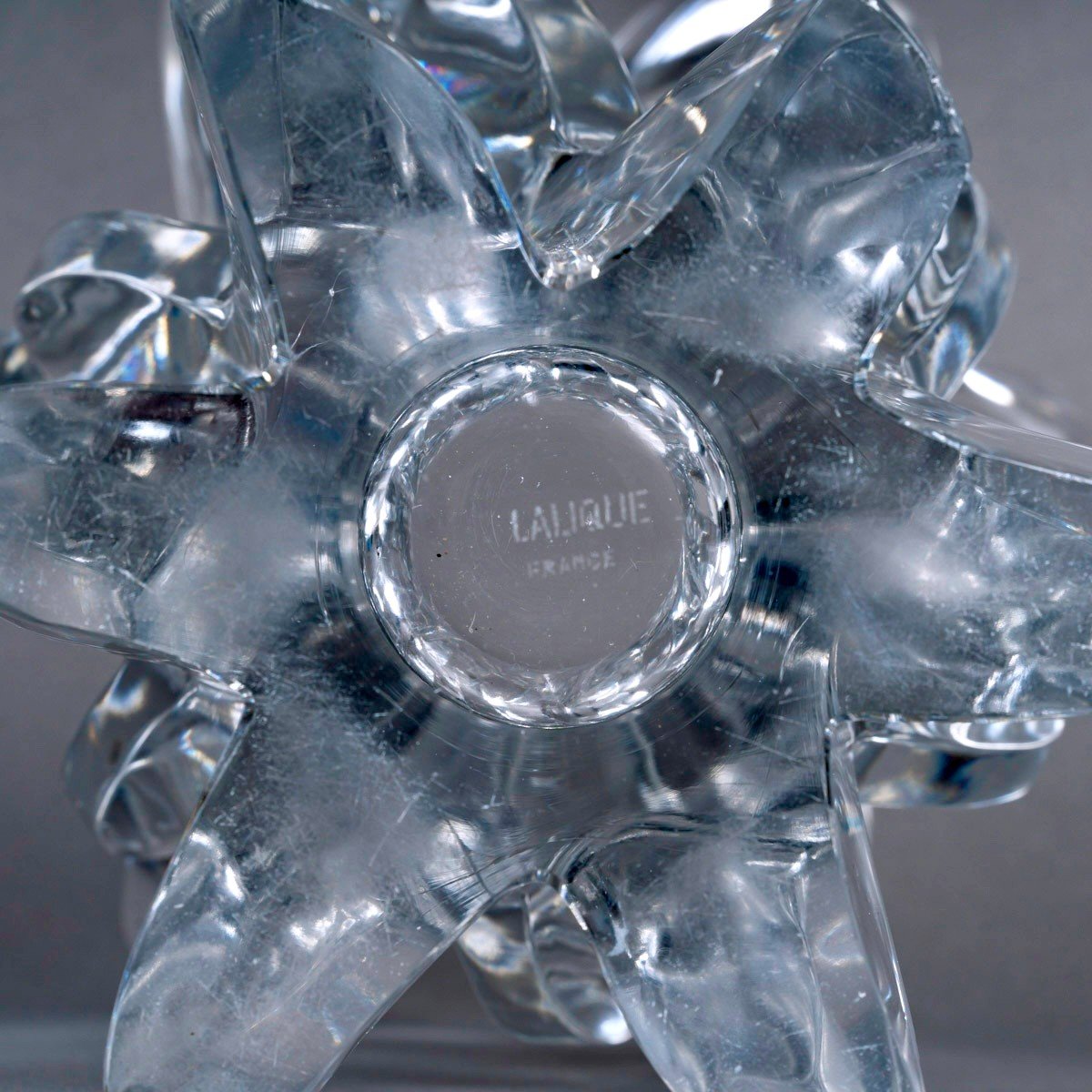 1951 Marc Lalique - Vase Everest Clear Crystal-photo-1