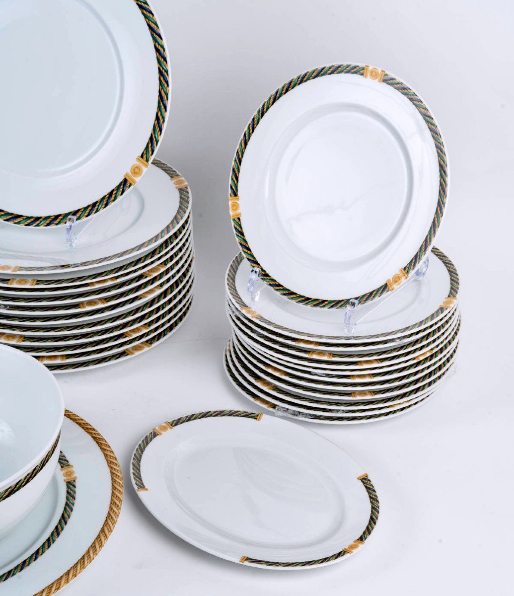 Christian Dior - Service De Table Torsadior Porcelaine - 41 Pièces - 12 Personnes-photo-2