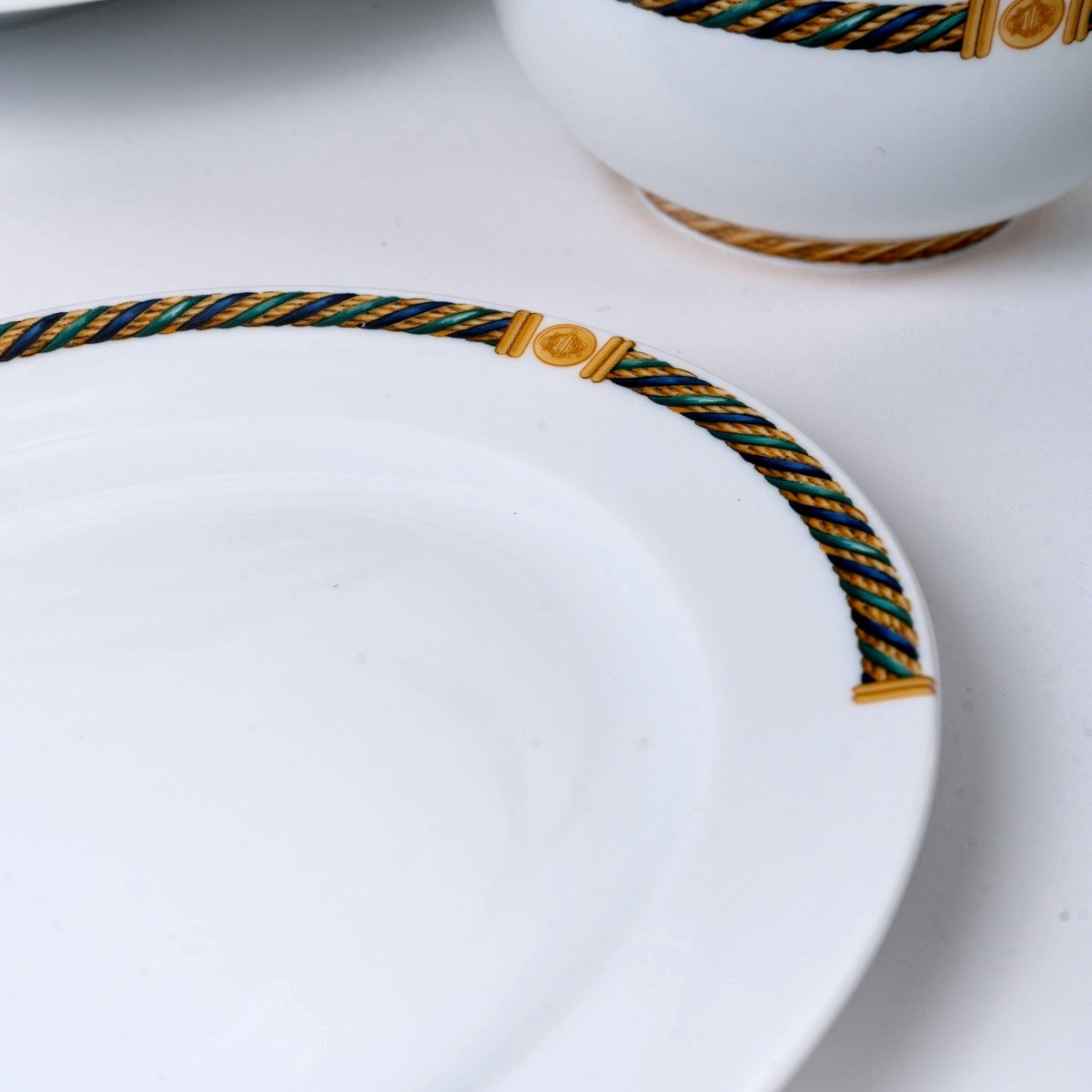 Christian Dior - Service De Table Torsadior Porcelaine - 41 Pièces - 12 Personnes-photo-3