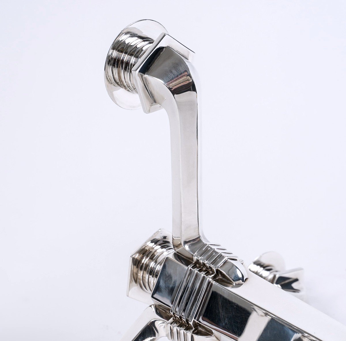 Jean E. Puiforcat - Pair Of Modernist Art Deco Candlesticks In Sterling Silver-photo-4