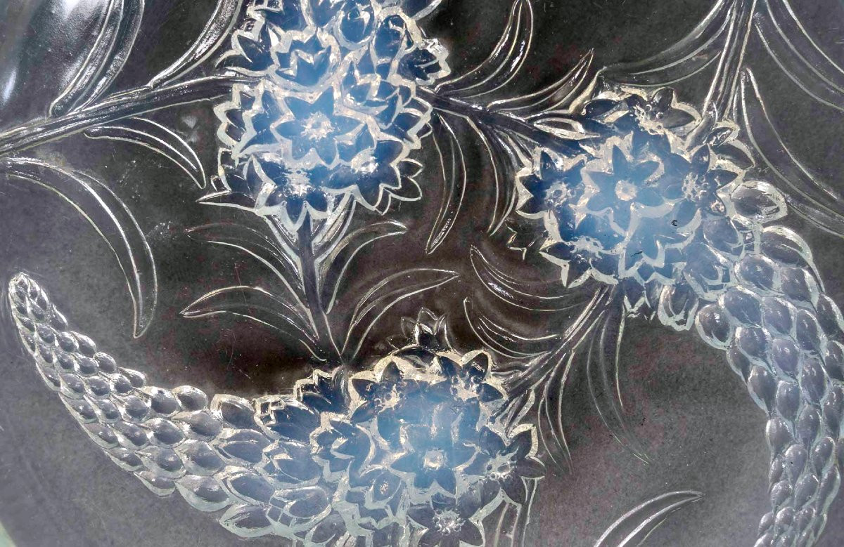 1928 René Lalique - Bowl Veronique Opalescent Glass-photo-4