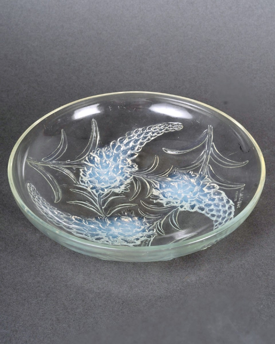1928 René Lalique - Bowl Veronique Opalescent Glass