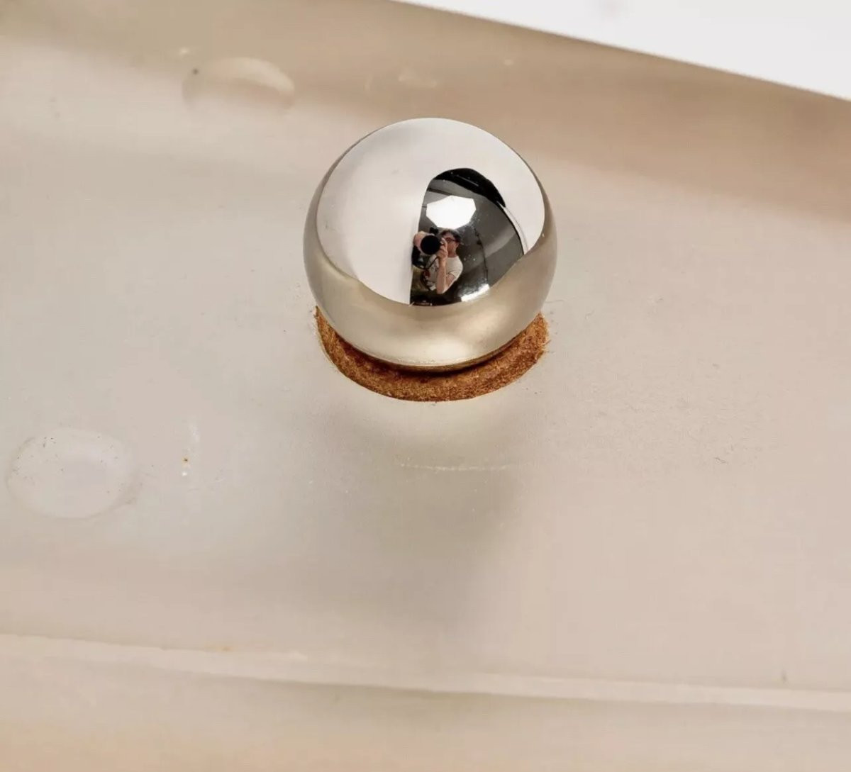 1924 René Lalique - Paire d'Appliques Fougères Verre Blanc Patiné Sépia-photo-1
