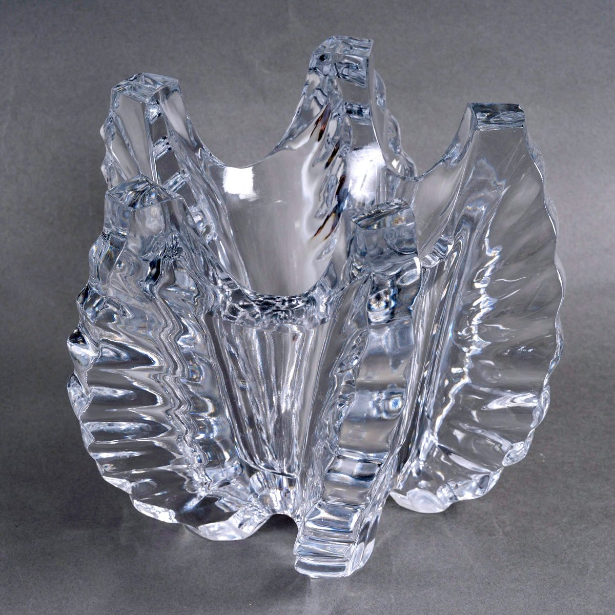 1950 Marc Lalique - Vase Mandragon Crystal-photo-2