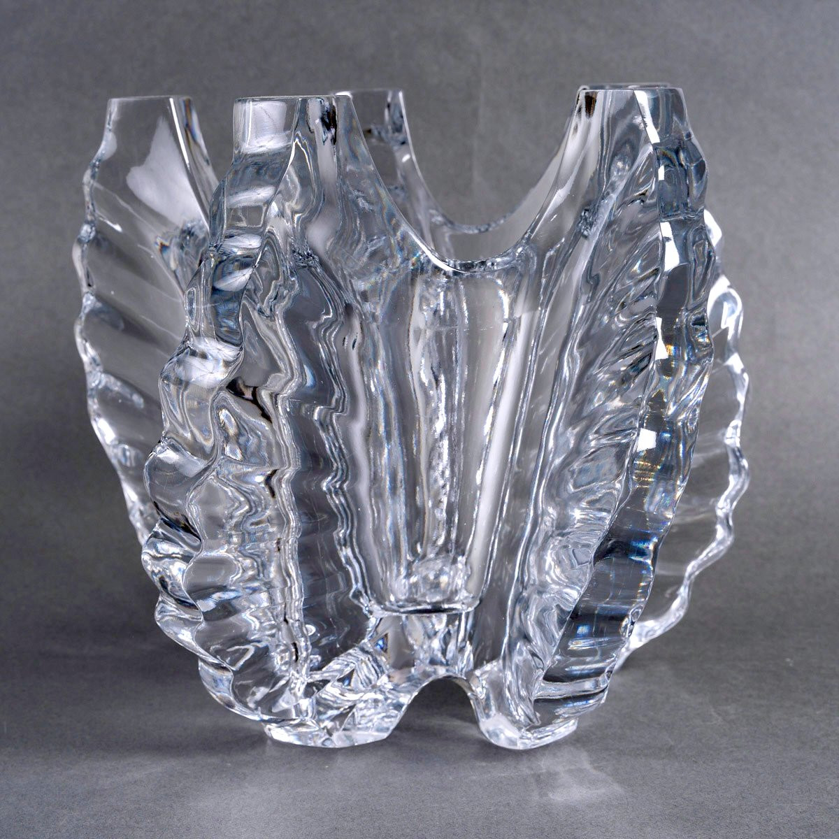 1950 Marc Lalique - Vase Mandragon Crystal-photo-3