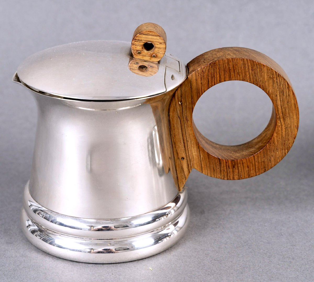 1935 Jean Puiforcat - Art Deco Modernist Tea And Coffee Set Sterling Silver-photo-3