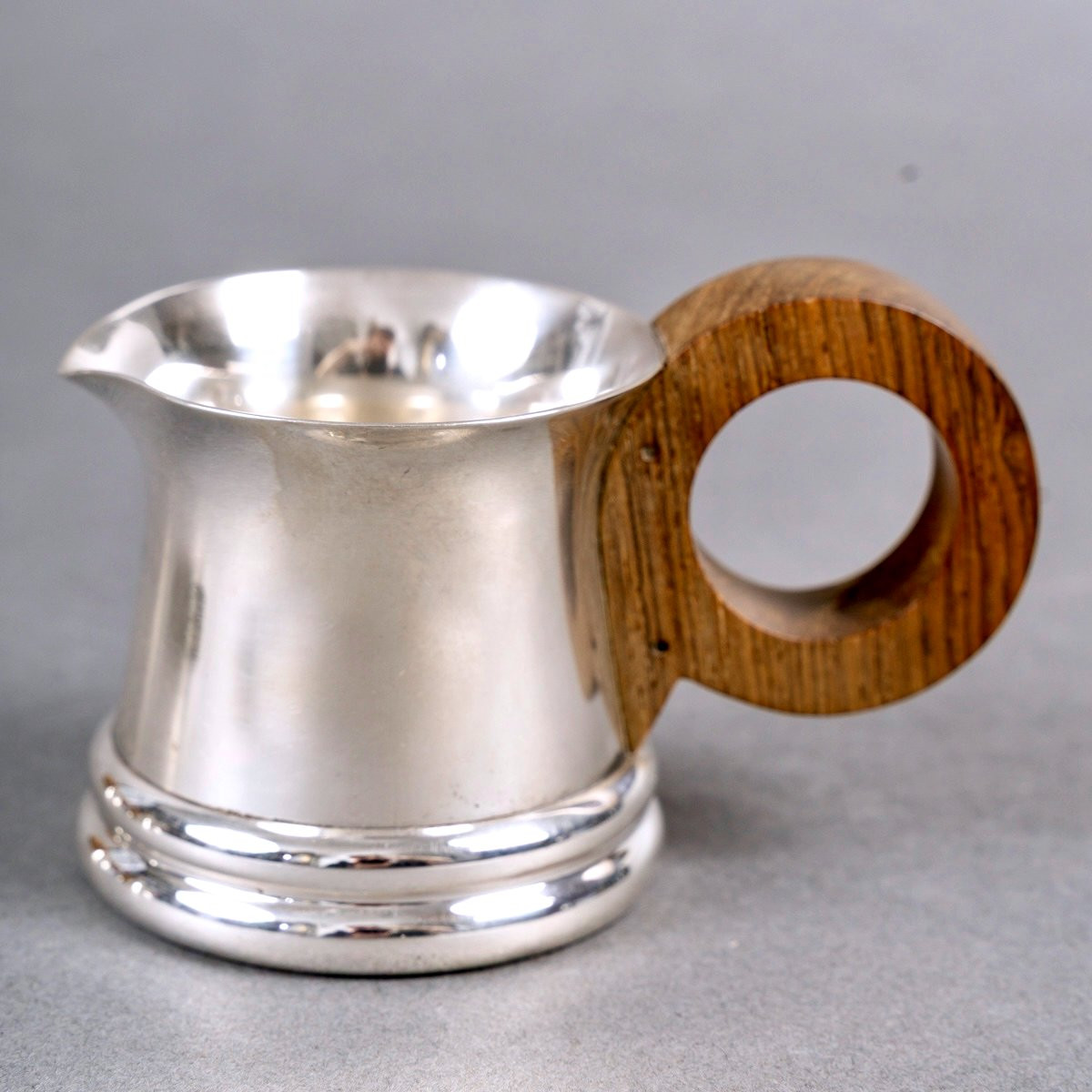 1935 Jean Puiforcat - Art Deco Modernist Tea And Coffee Set Sterling Silver-photo-5