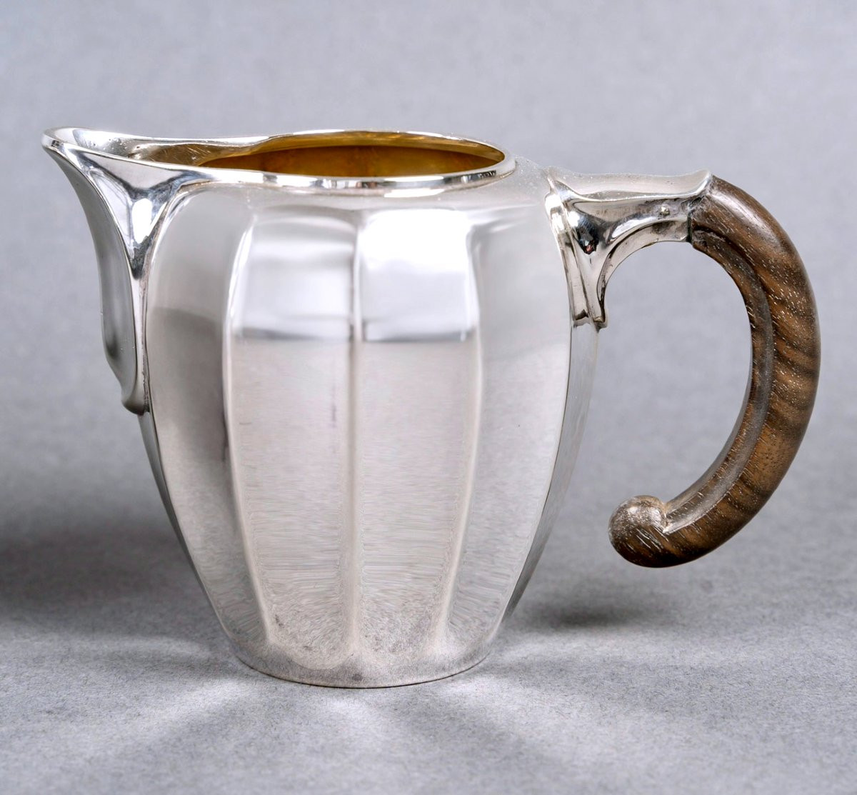 1922 Jean E. Puiforcat - Service à Thé Et à Café Art Nouveau Argent Massif-photo-4
