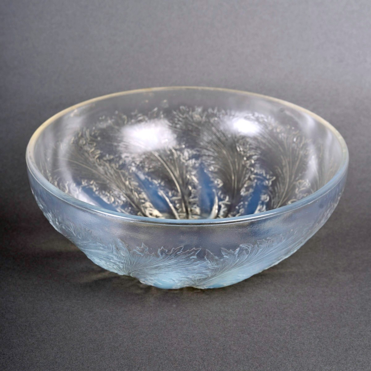 1921 René Lalique-  Coupe Chicorée Verre Opalescent