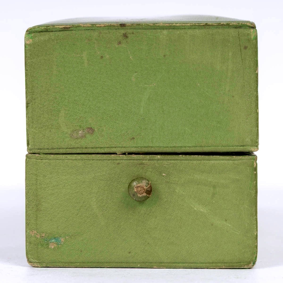 1909 René Lalique - Perfume Bottle Cyclamen Glass With Green Patina For Coty -photo-4