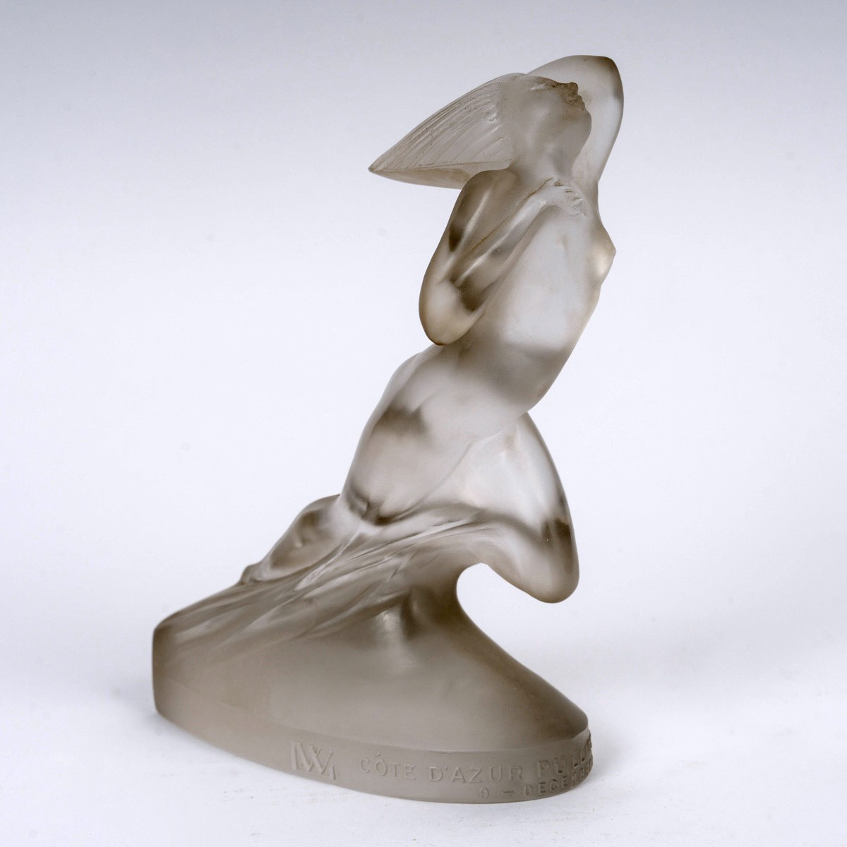 1929 René Lalique - Statuette Cote d'Azur Pullman Express Glass