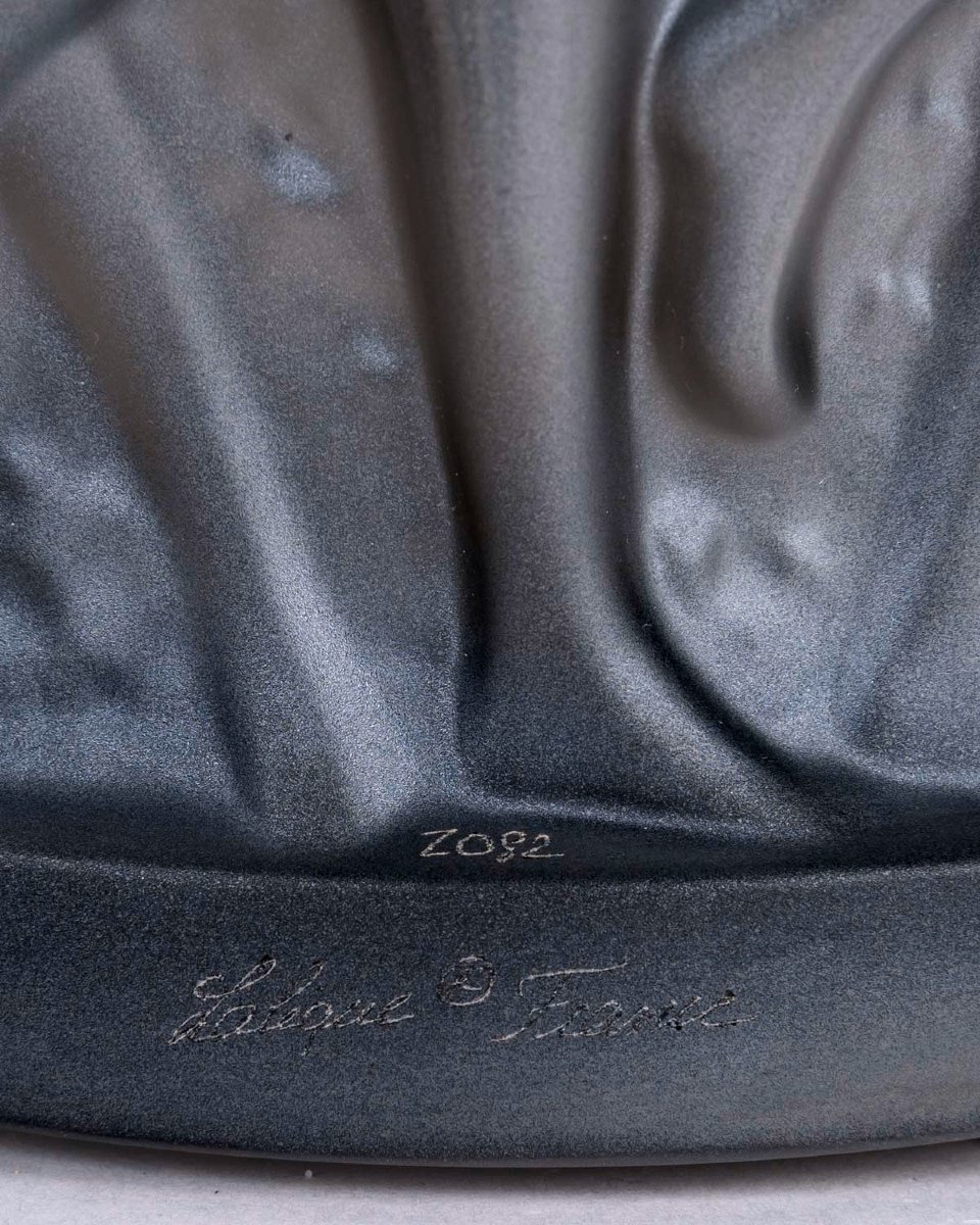 Lalique France - Vase Bacchantes Cristal Bronze - Neuf-photo-2