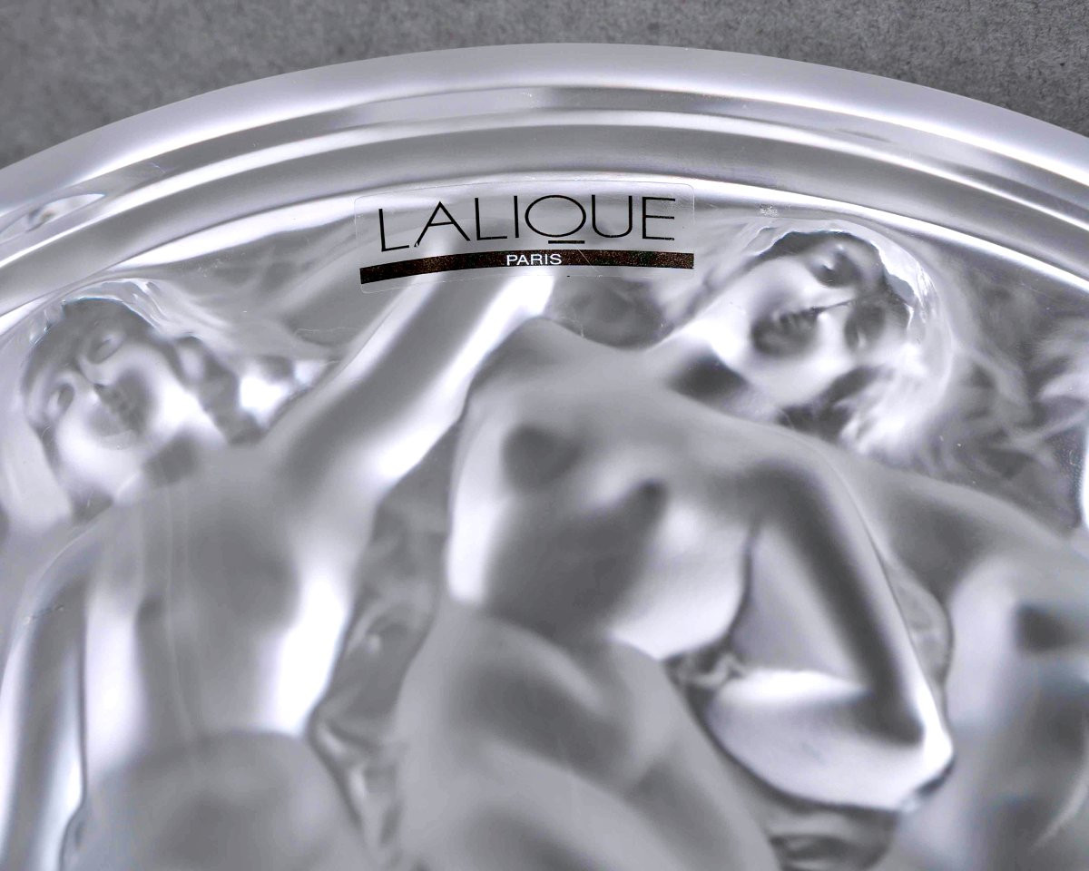 Lalique France - Vase Bacchantes Cristal Blanc - Neuf Avec Coffret-photo-3