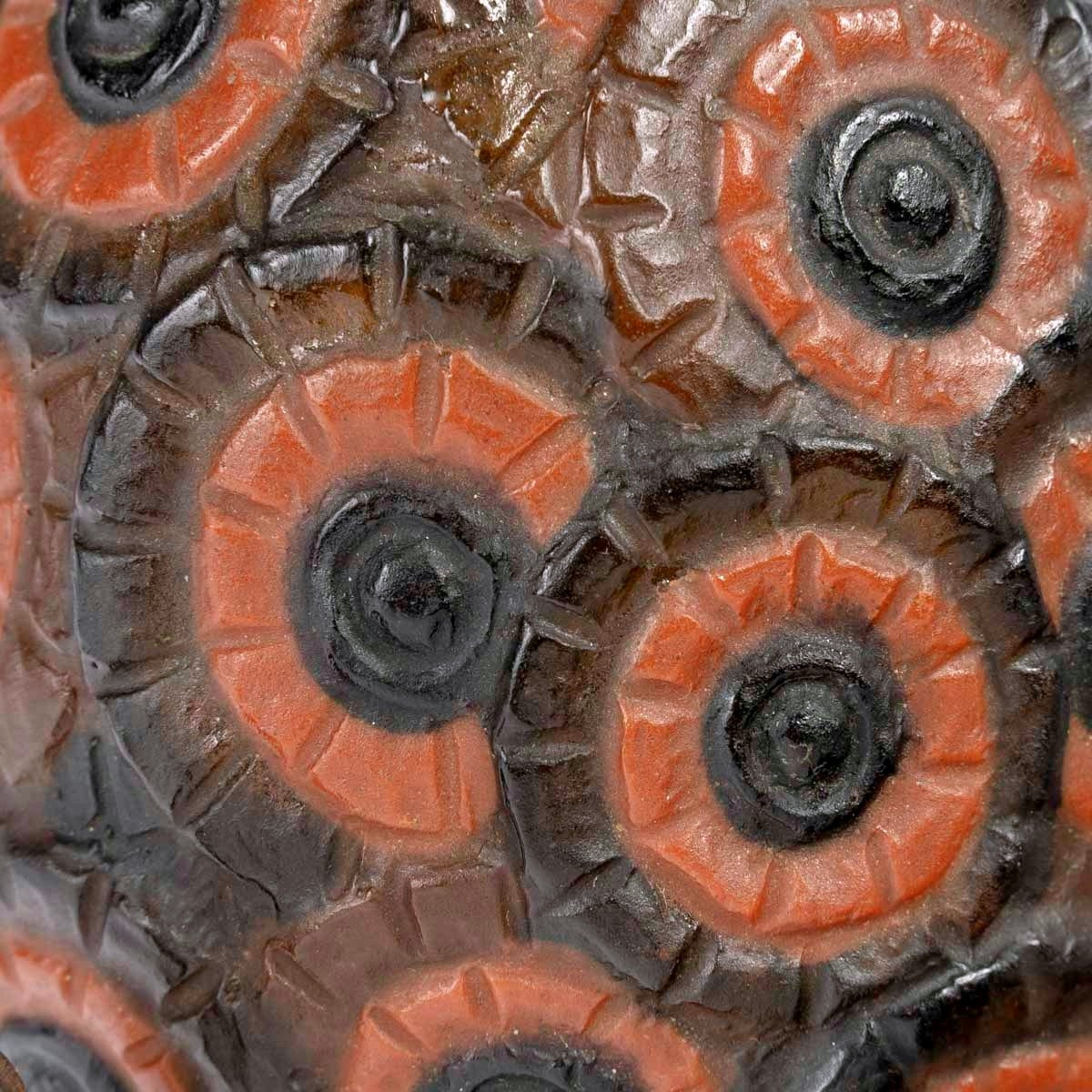 1923 Gabriel Argy Rousseau - Veilleuse Bouquet de Fleurs Pâte de Verre-photo-2