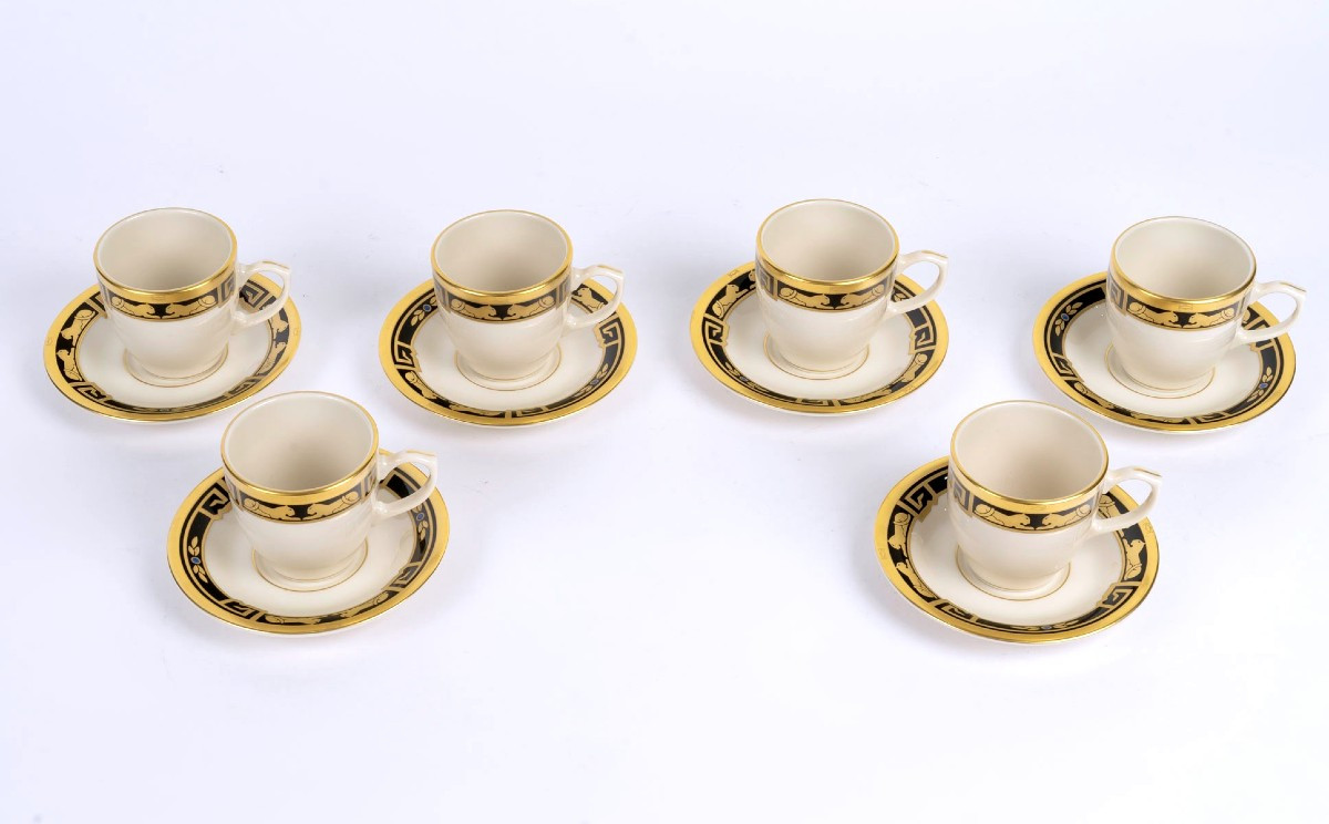 Cartier - Service à Café La Maison de l'Art Déco Porcelaine Limoges - Neuf