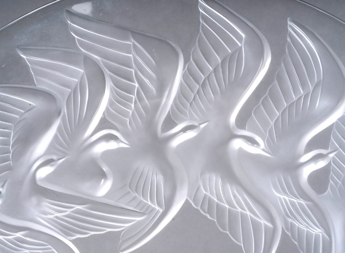 1990 Marie-Claude Lalique - Lampe Hokkaido Cristal -photo-3