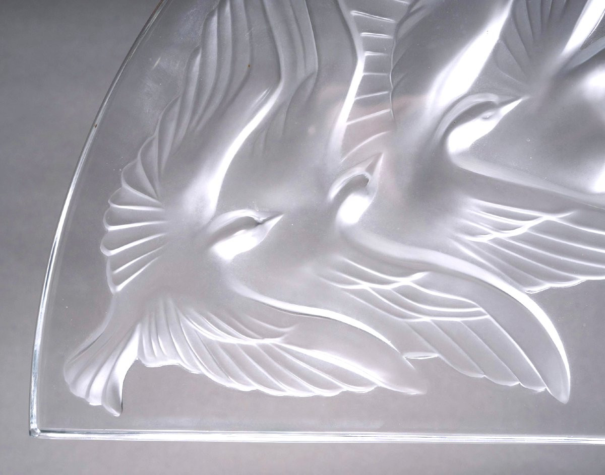 1990 Marie-Claude Lalique - Lampe Hokkaido Cristal -photo-1