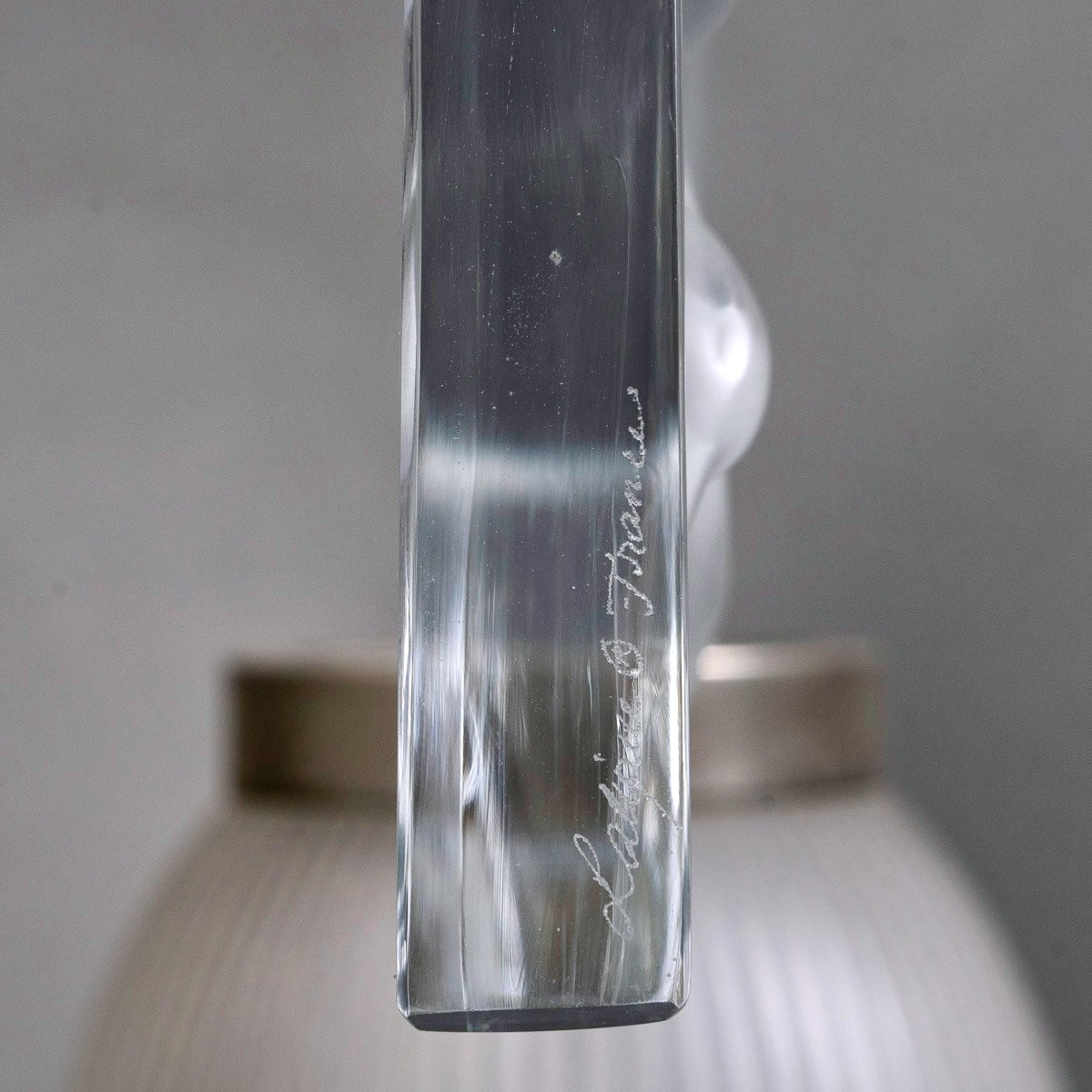 1990 Marie-Claude Lalique - Lampe Hokkaido Cristal -photo-3