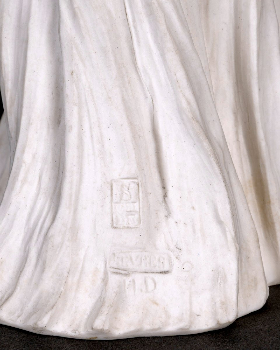 Agathon Léonard et Sèvres - Sculpture Statuette Danseuse avec Bracelet Porcelaine-photo-5