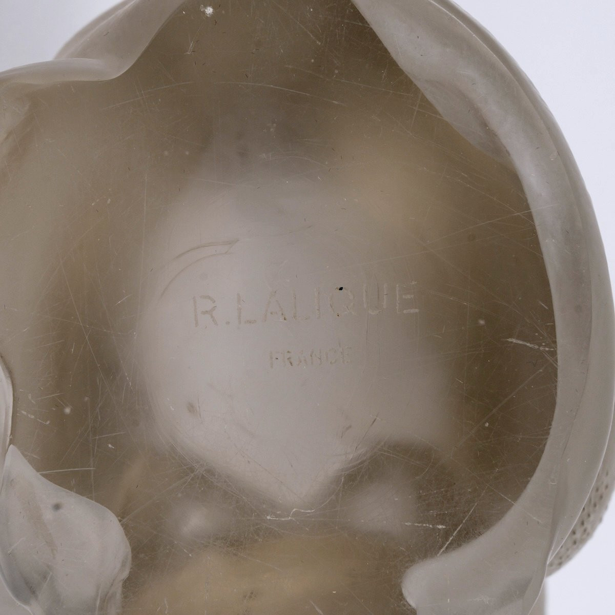 1932 René Lalique - Sculpture Chat Assis Seated Cat Glass-photo-3
