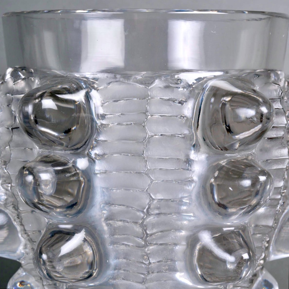 1950 Marc Lalique - Vase Paimpol Cristal Blanc pour La Marquise de Sévigné-photo-2