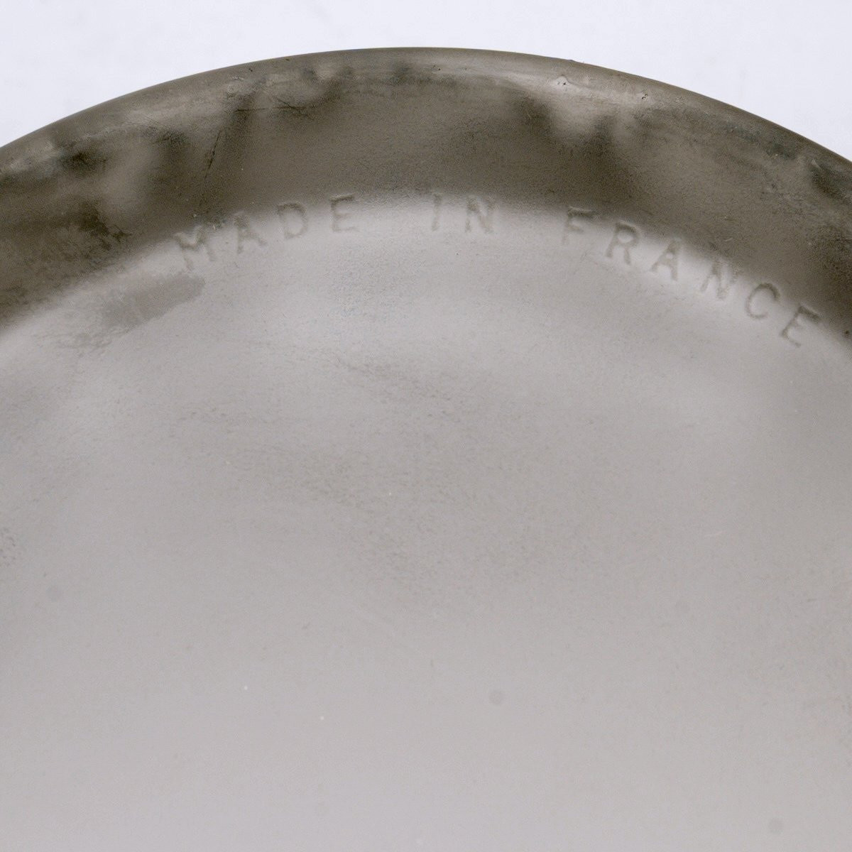 1929 René Lalique - Boîte Figurines et Voiles Verre Blanc Patiné Gris-photo-1