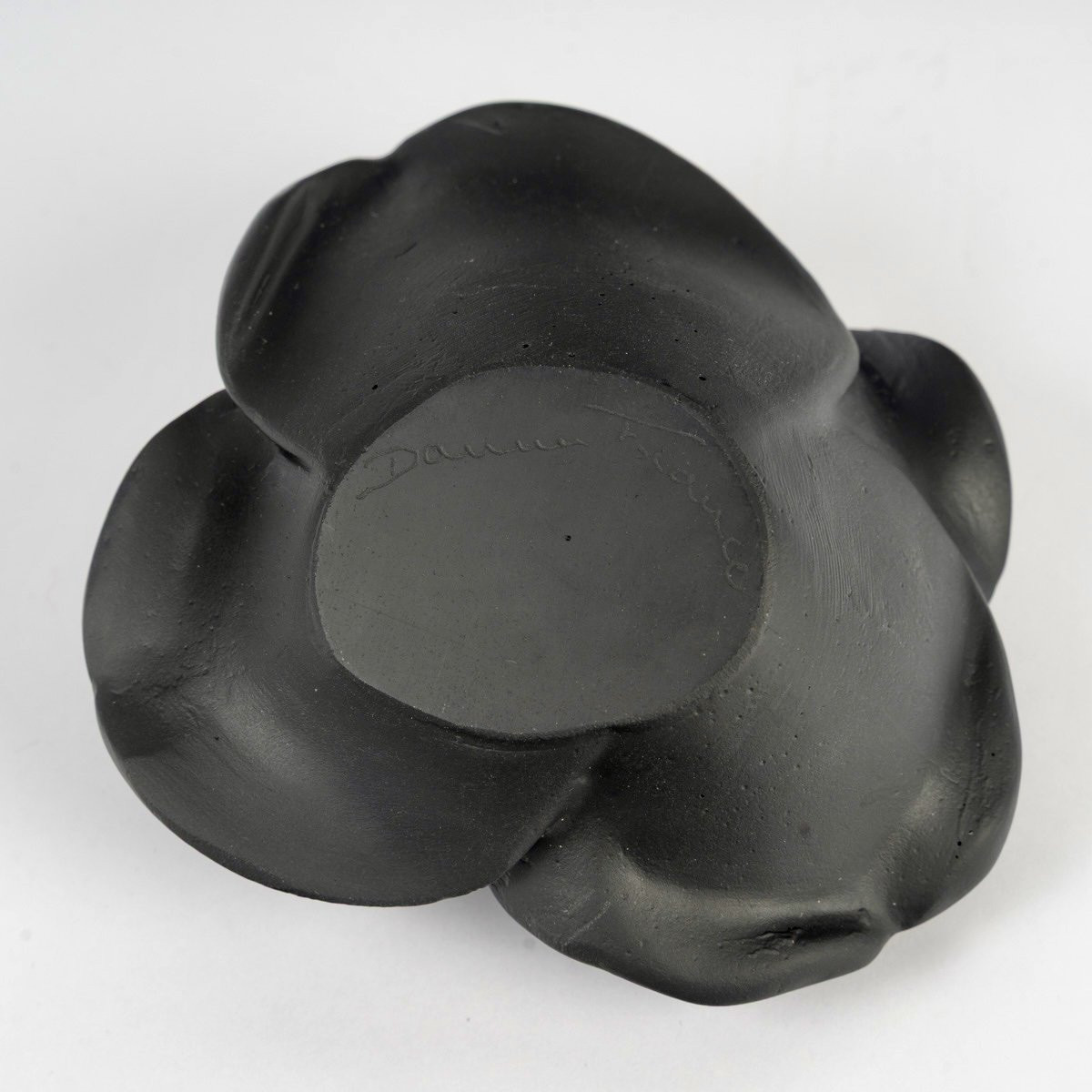 Daum France - Presse Papiers Fleur Décorative Rose Passion Cristal Noir-photo-3