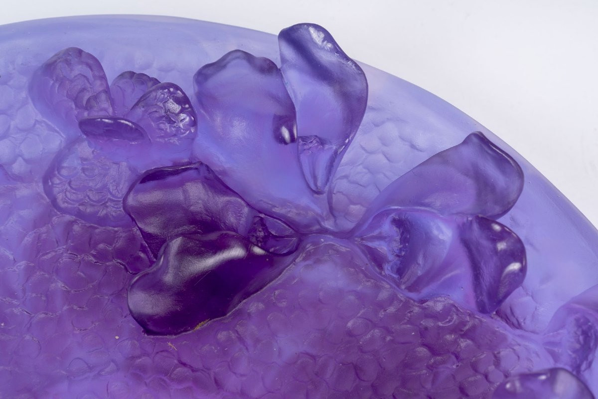 Daum France - Coupe Jardin Imaginaire Cristal - NEUF EN COFFRET-photo-1