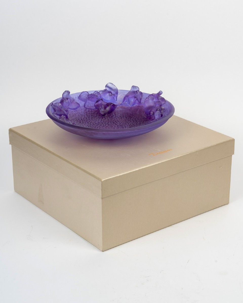 Daum France - Coupe Jardin Imaginaire Cristal - NEUF EN COFFRET