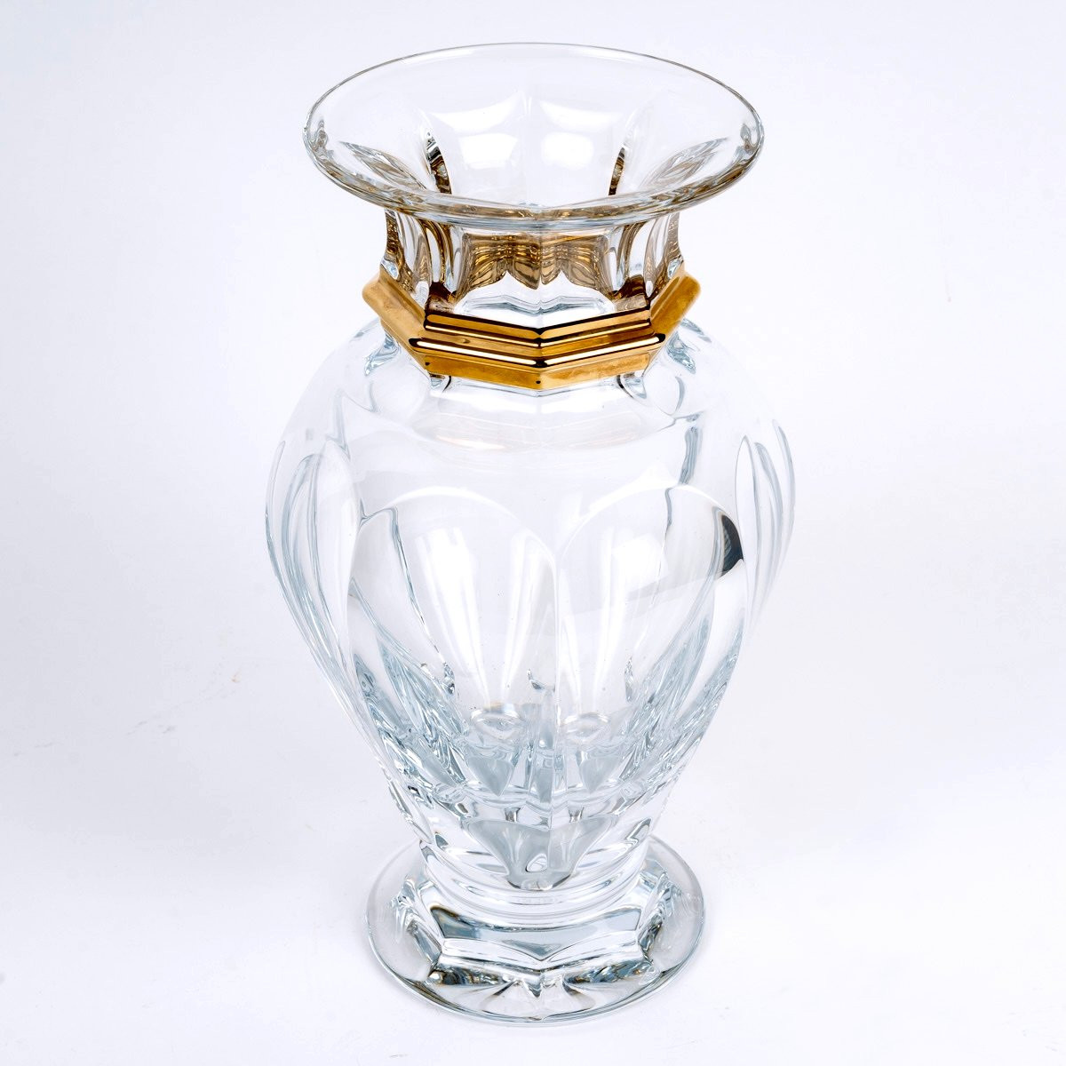 Baccarat - Vase Harcourt Balustre Cristal et Or - Edition Limitée-photo-2