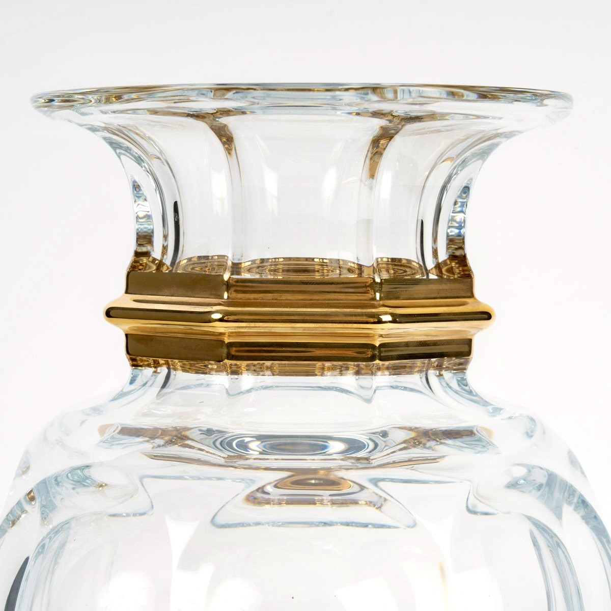 Baccarat - Vase Harcourt Balustre Cristal et Or - Edition Limitée-photo-3