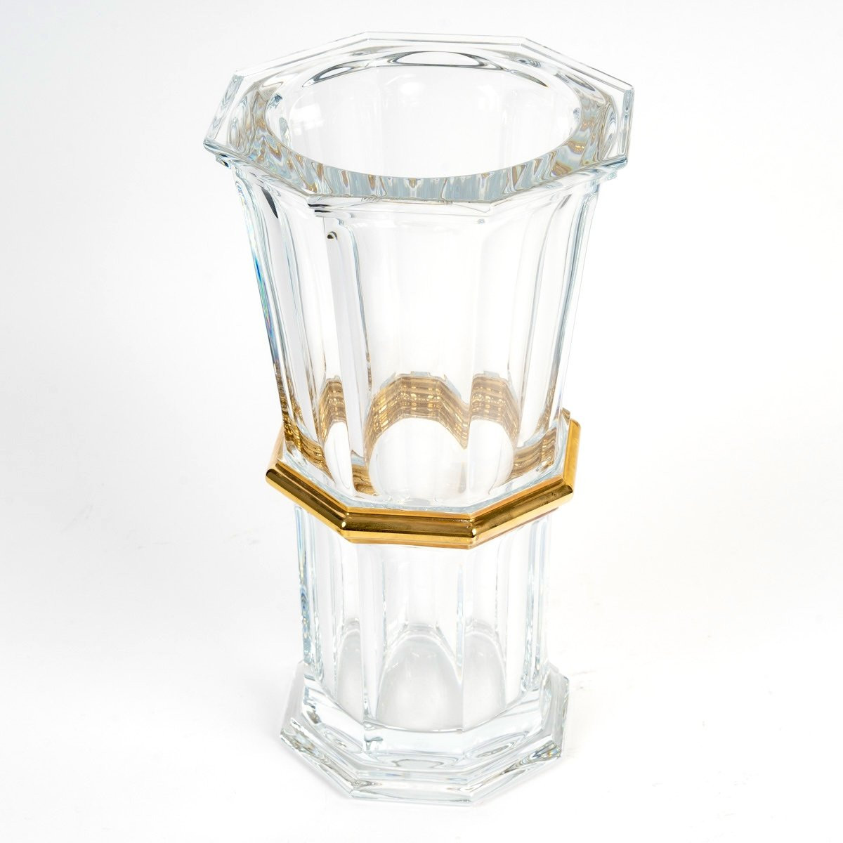 Baccarat - Vase Harcourt 1841 Cristal et Or - Edition Limitée-photo-2