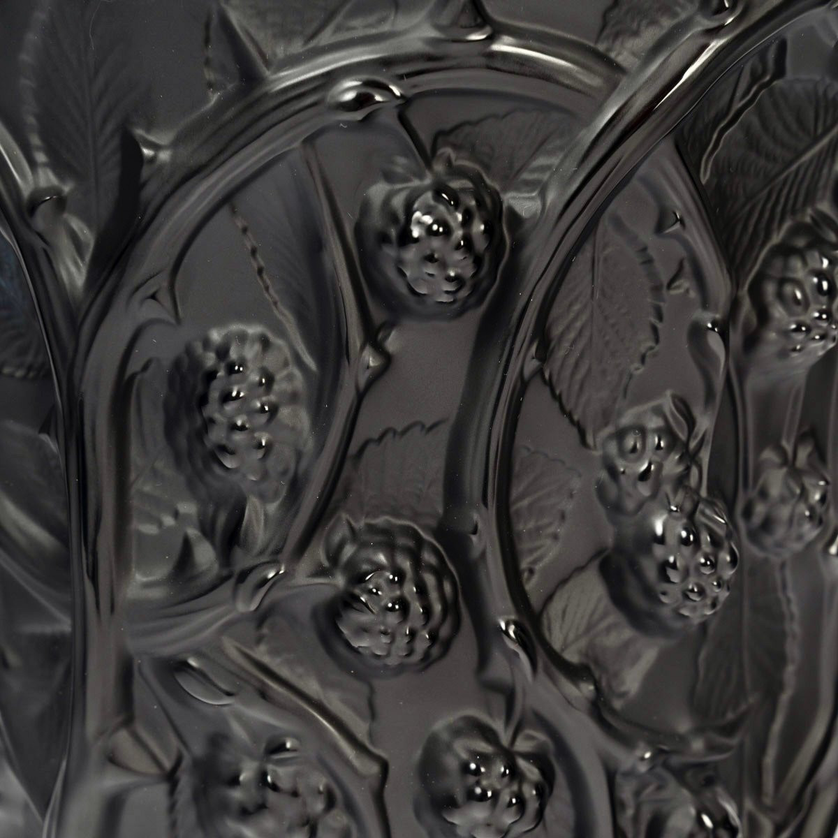Lalique France - Vase Mûres Cristal Neuf - Neuf en Coffret-photo-4