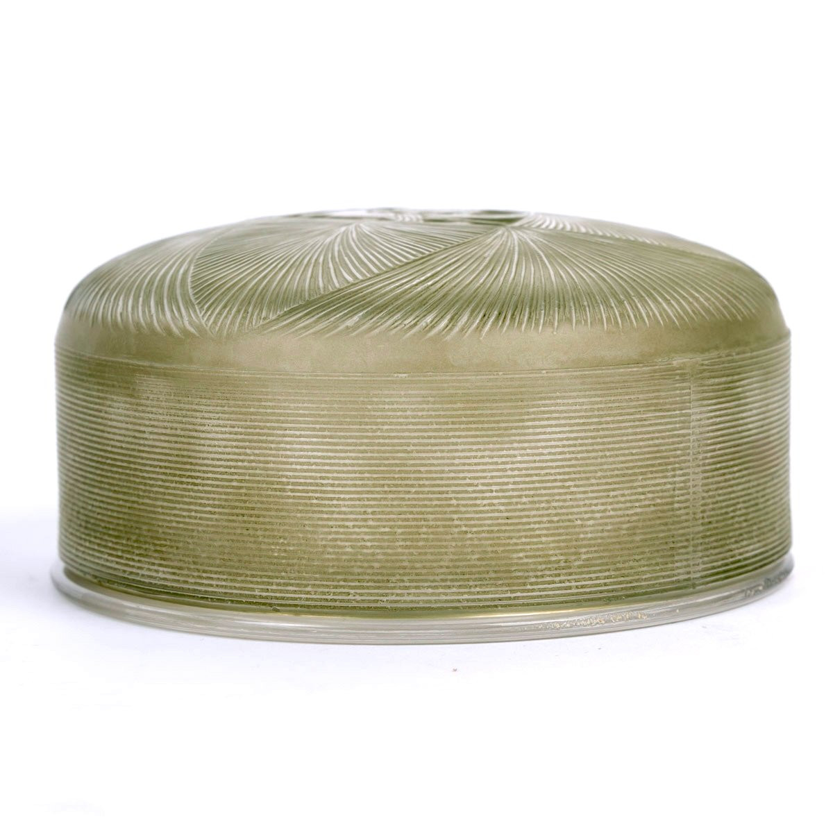 1920 René Lalique - Box Geneviève Glass With Green Patina-photo-3