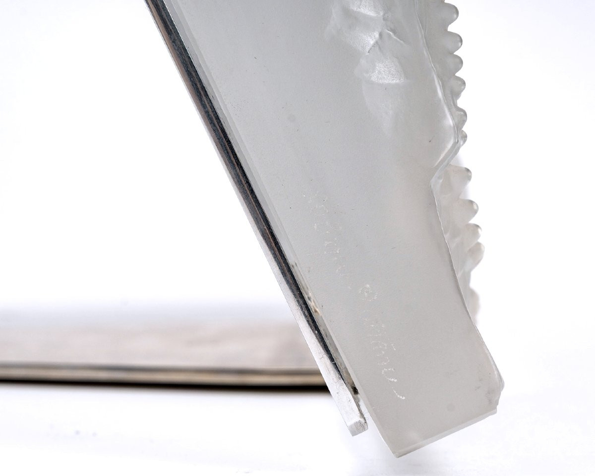 Lalique France - Decorative Panel  Masque De Femme Crystal-photo-3