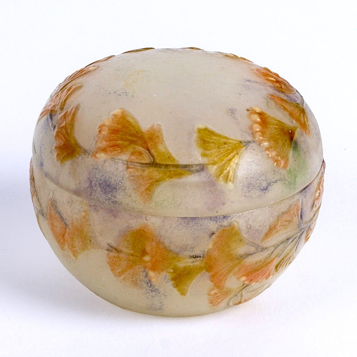 1914 Gabriel Argy Rousseau - Box Capillaire Glass Pate De Verre-photo-4