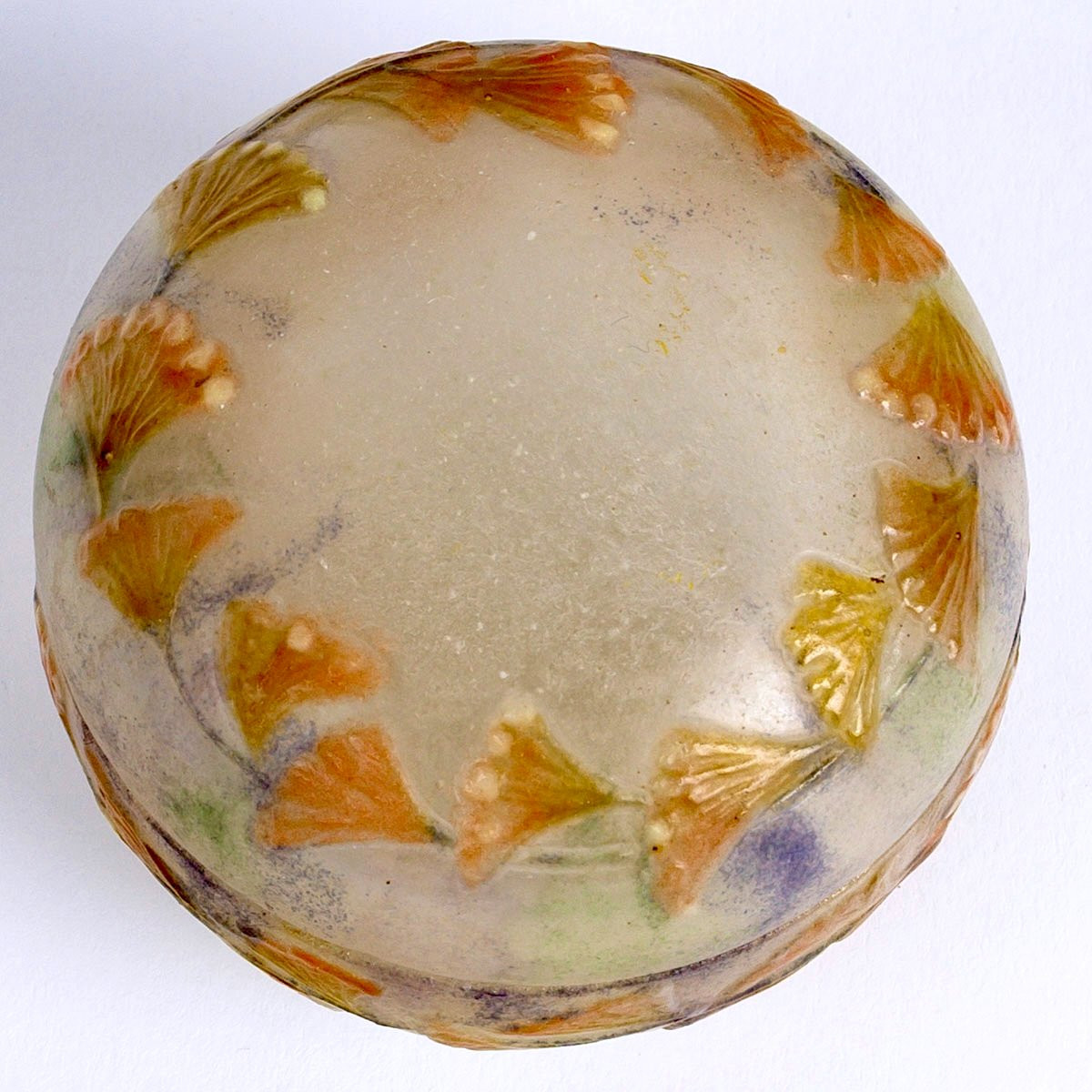 1914 Gabriel Argy Rousseau - Box Capillaire Glass Pate De Verre-photo-1