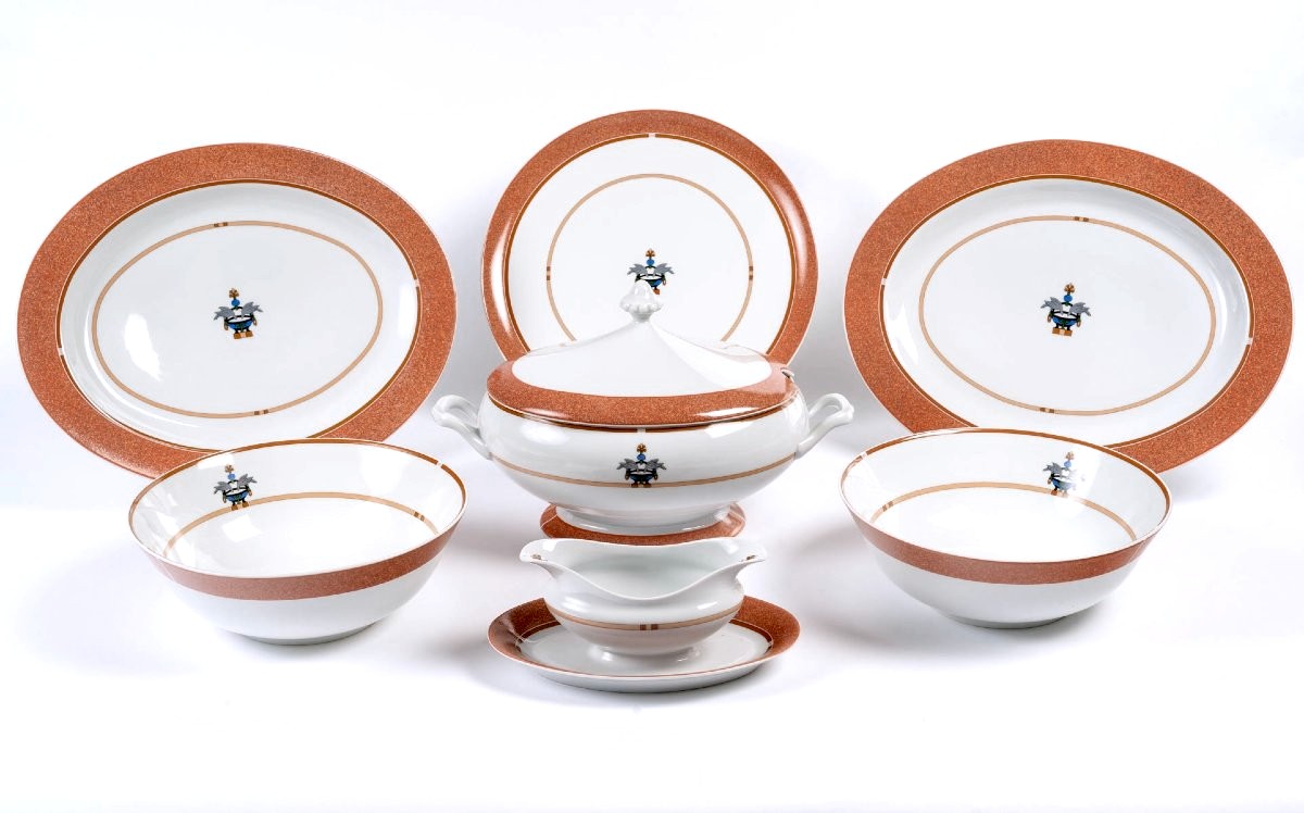 Cartier - Limoges Porcelain Tableware Maison Venitienne 53 Pieces New In Boxes-photo-3